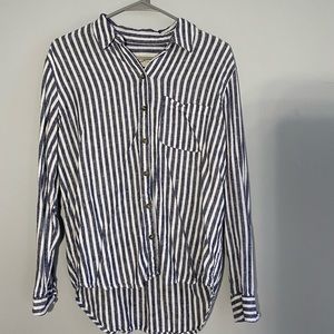 Striped Long Sleeve Button Down